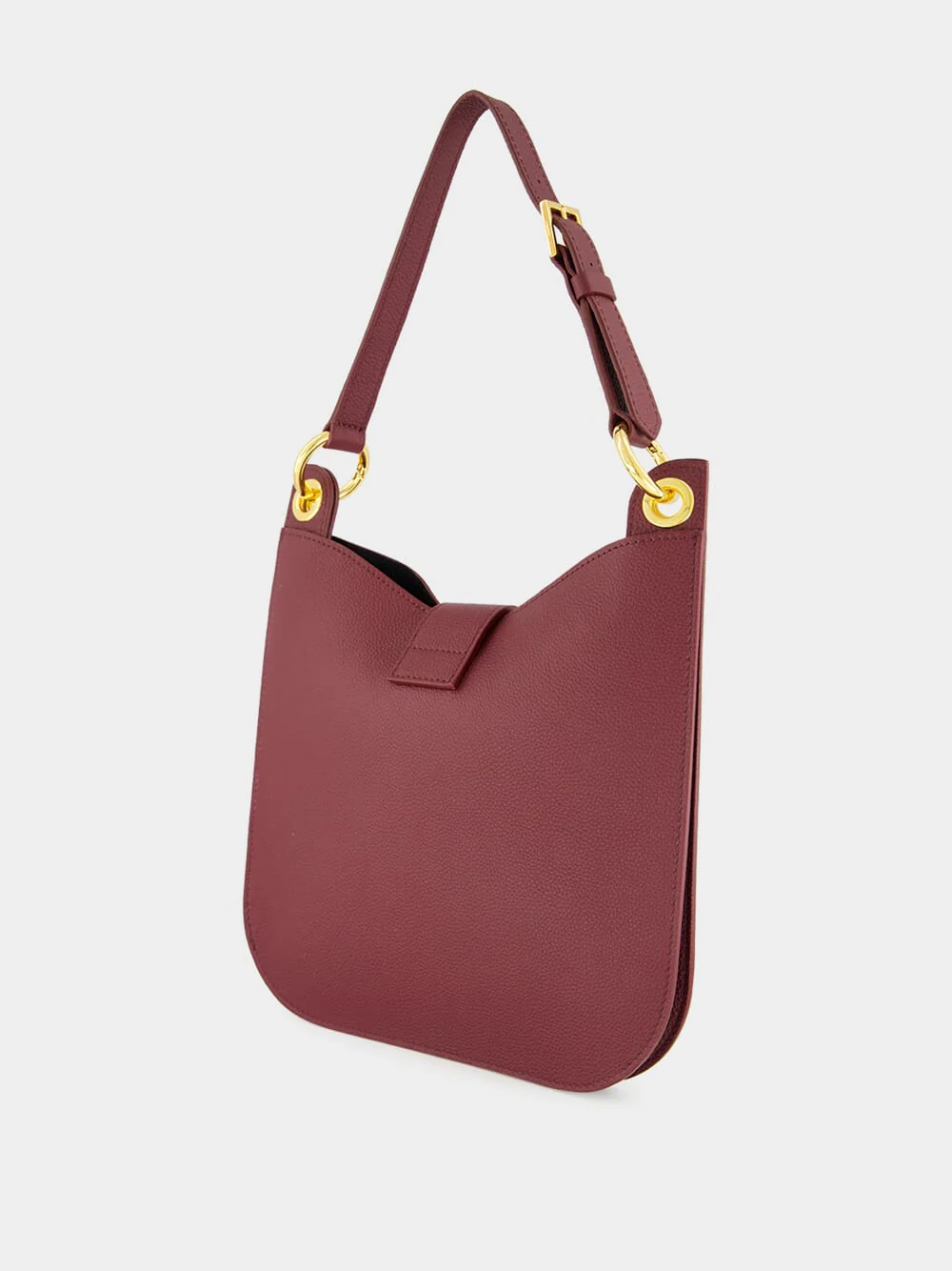 Tara Small Shoulder Bag in Red Plum - Image 6