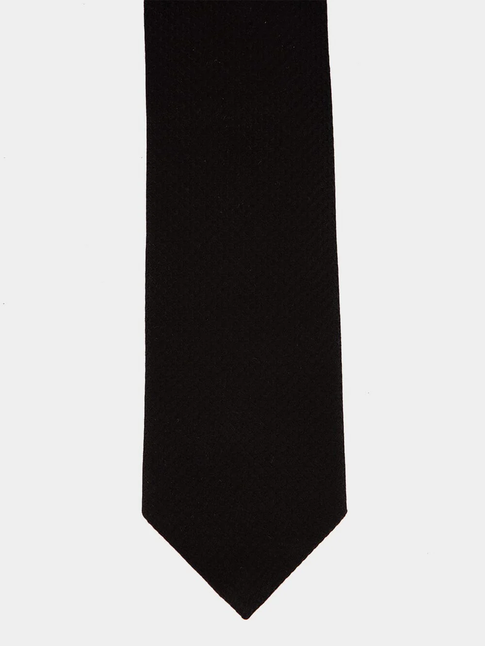 Black Mulberry Silk Tie - Image 2