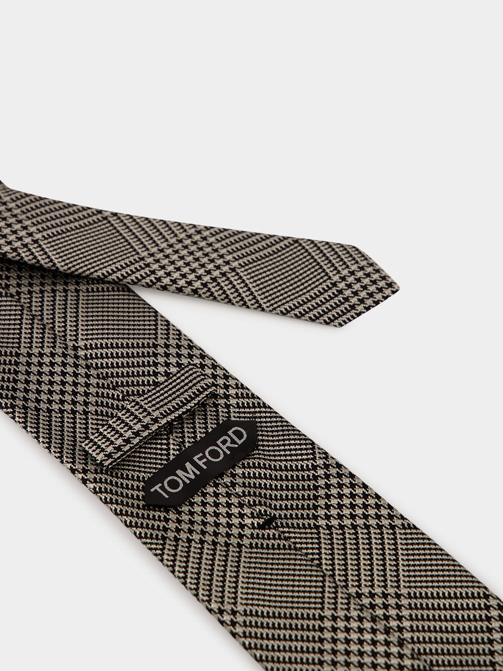 Silver Prince of Wales Mulberry Silk Tie - Image 4