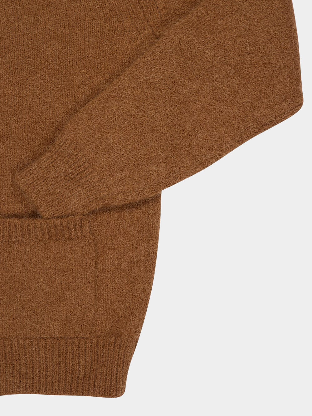 Toffee Brown Cardigan V-Neck Knit - Image 6