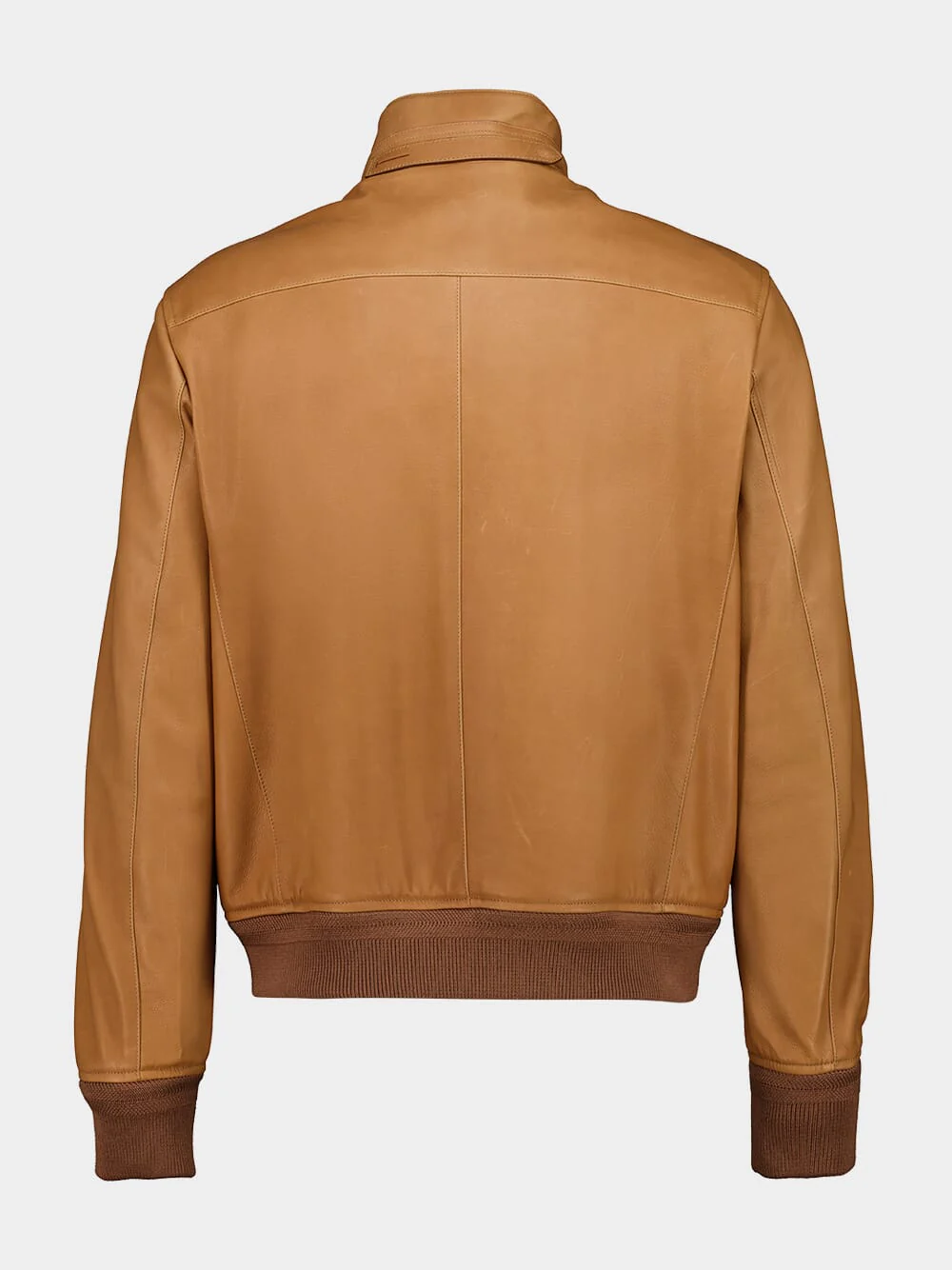 Toffee Grain Leather Harrington - Image 3