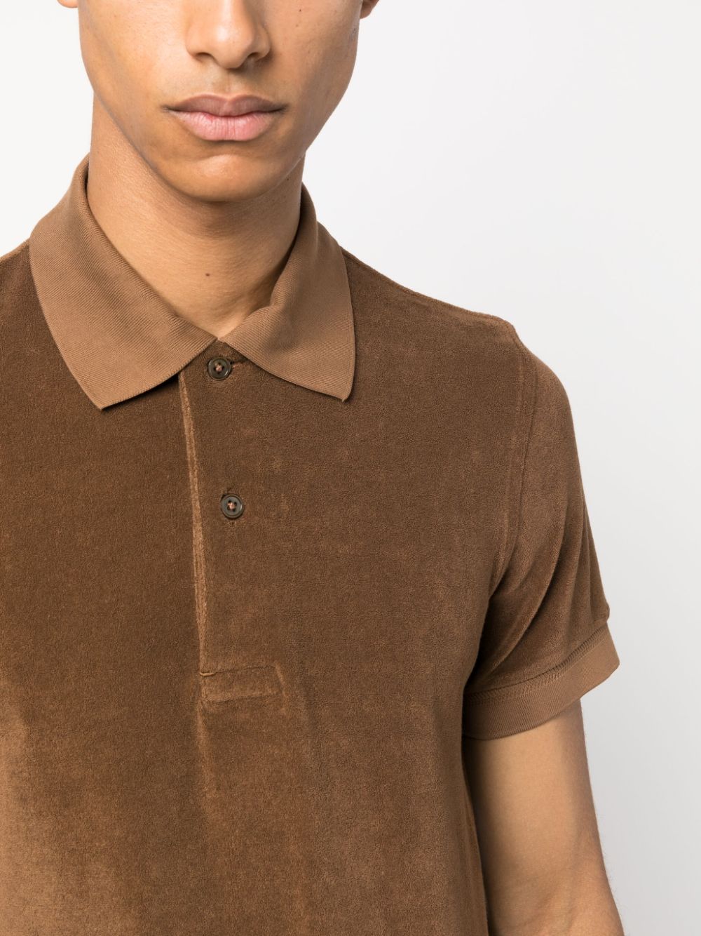 Towelling-Finish Polo Shirt - Image 5