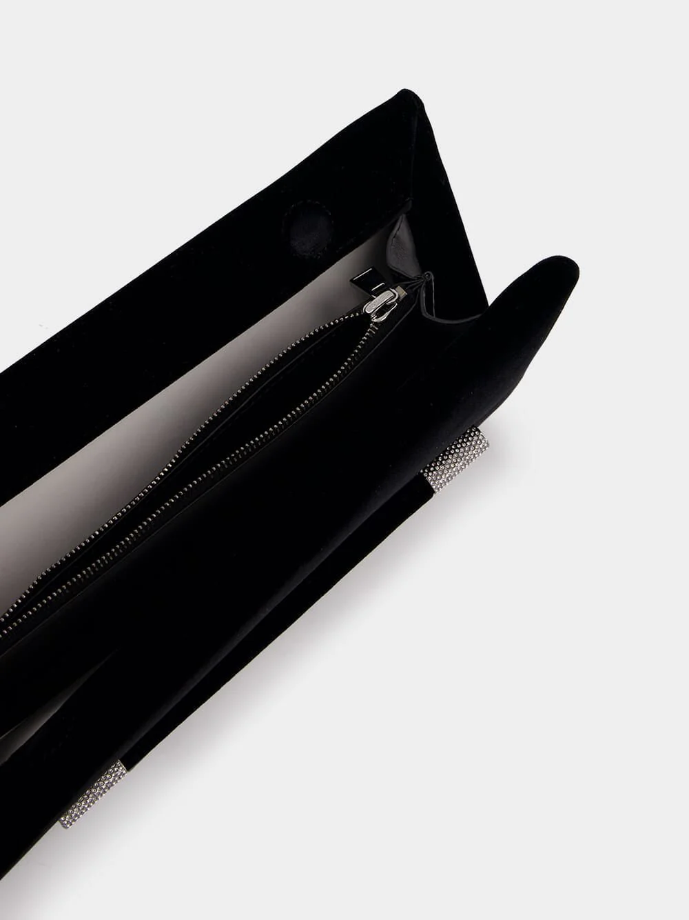 Velvet Clutch Ava Crystal in Black - Image 3