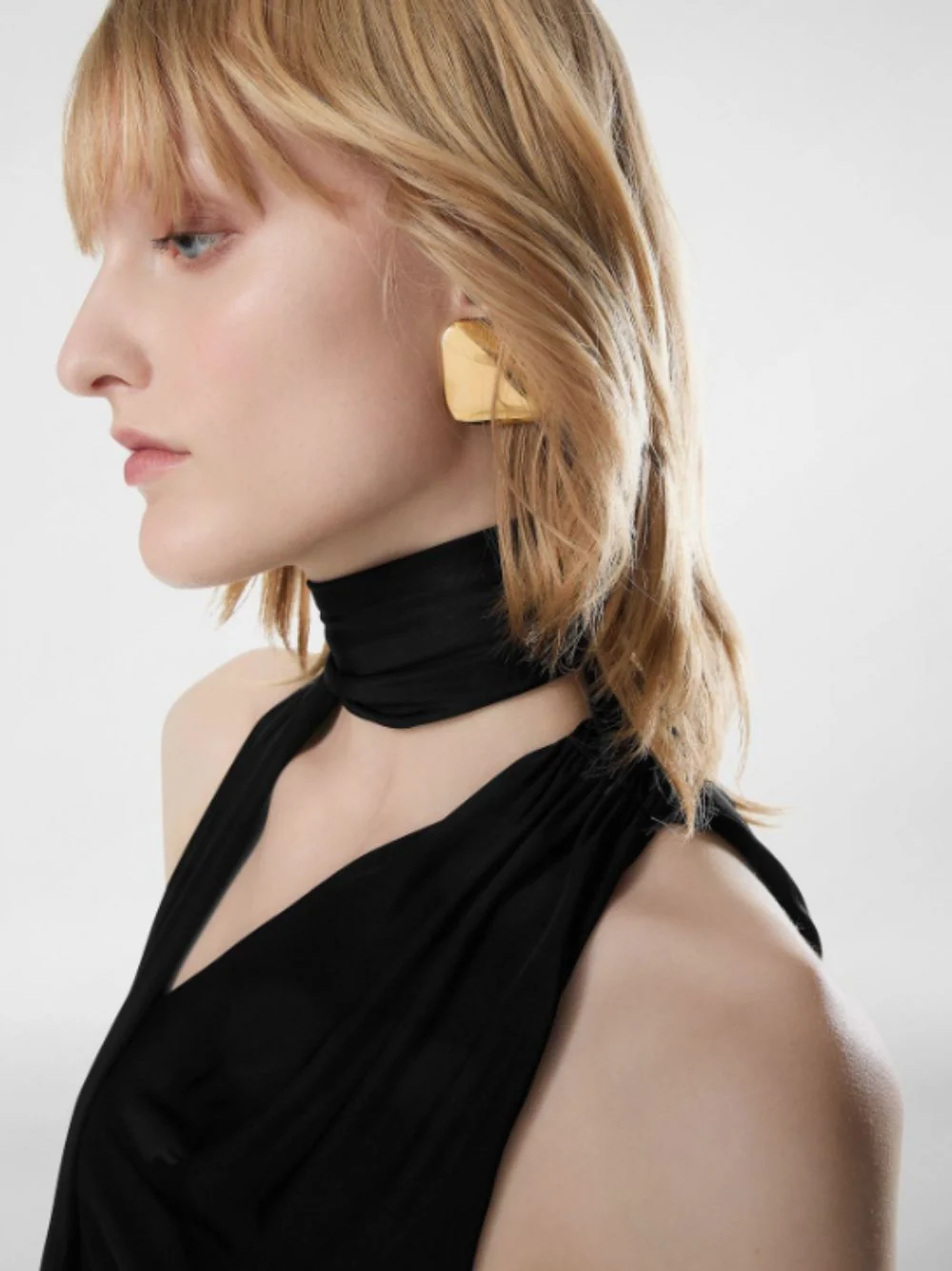 Vintage Gold Amy Brass Earrings - Image 2