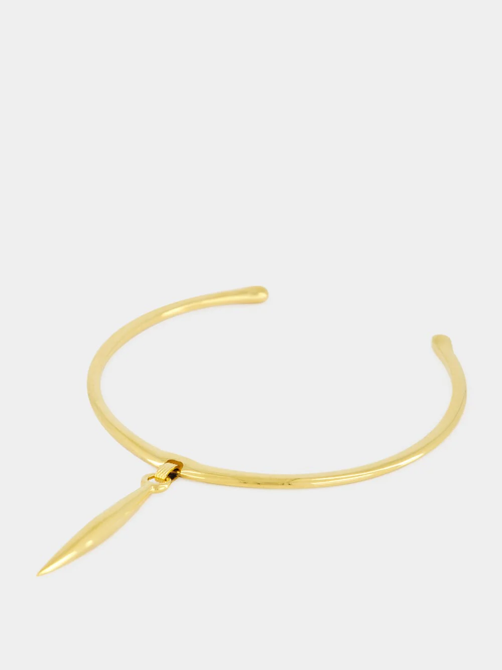 Vintage Gold Brass Arrow Torque - Image 3
