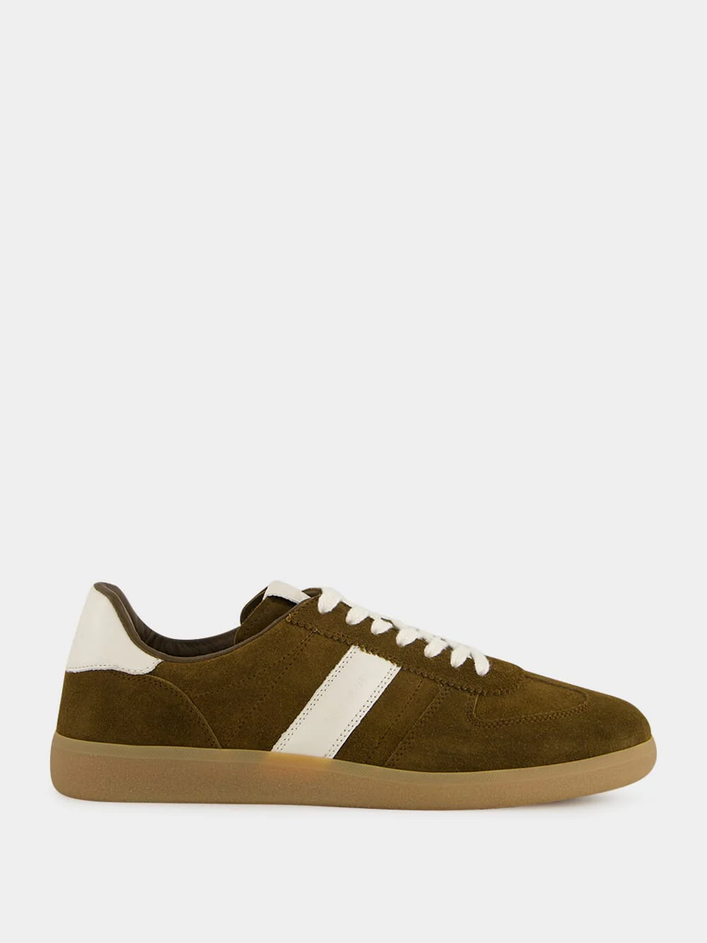 Walnut Brown Suede Low-Top Sneakers
