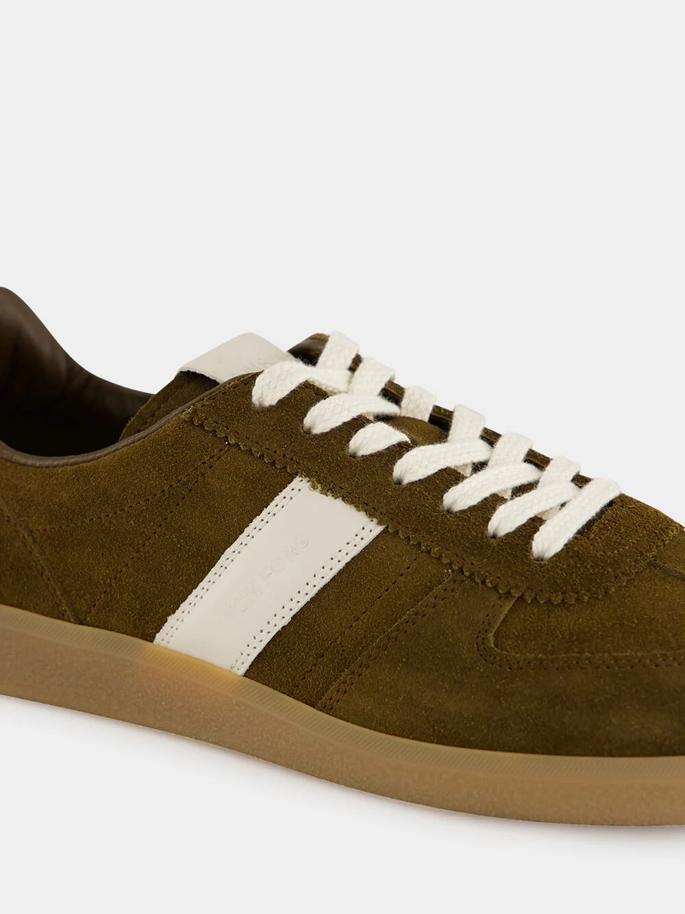 Walnut Brown Suede Low-Top Sneakers - Image 6