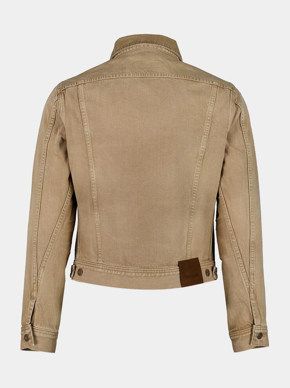 Washed Sand Icon Denim Jacket - Image 4
