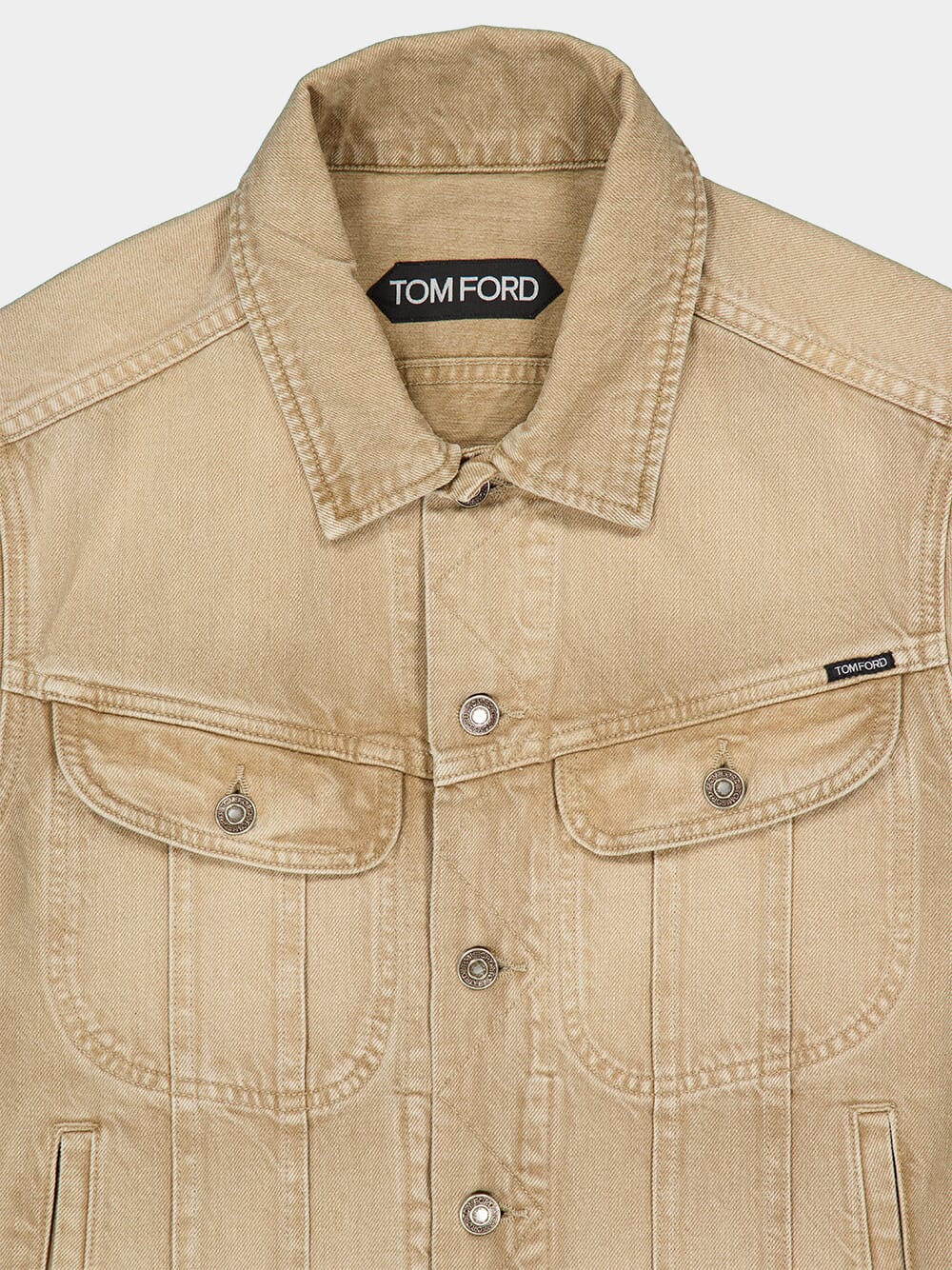 Washed Sand Icon Denim Jacket - Image 5