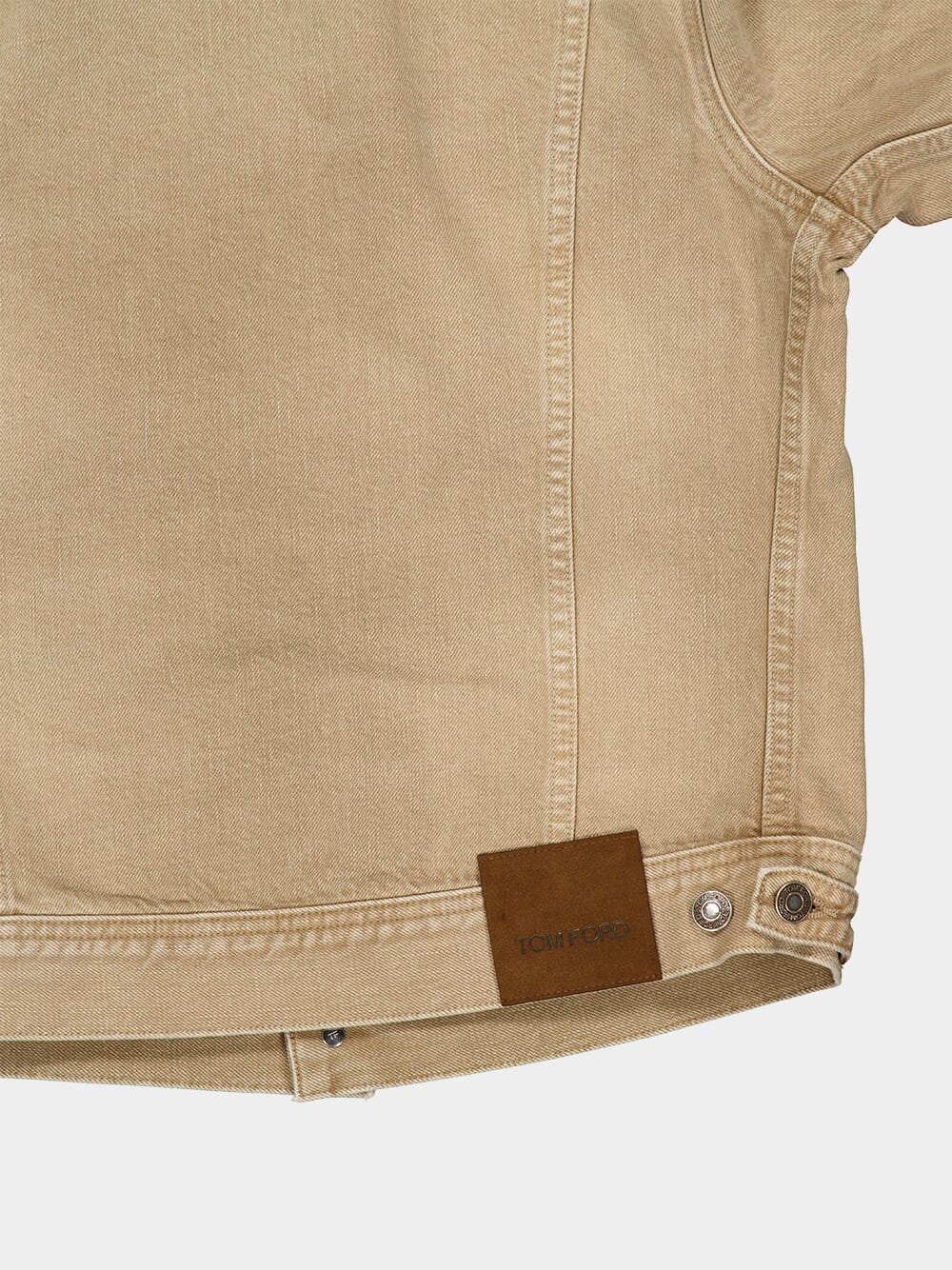 Washed Sand Icon Denim Jacket - Image 7