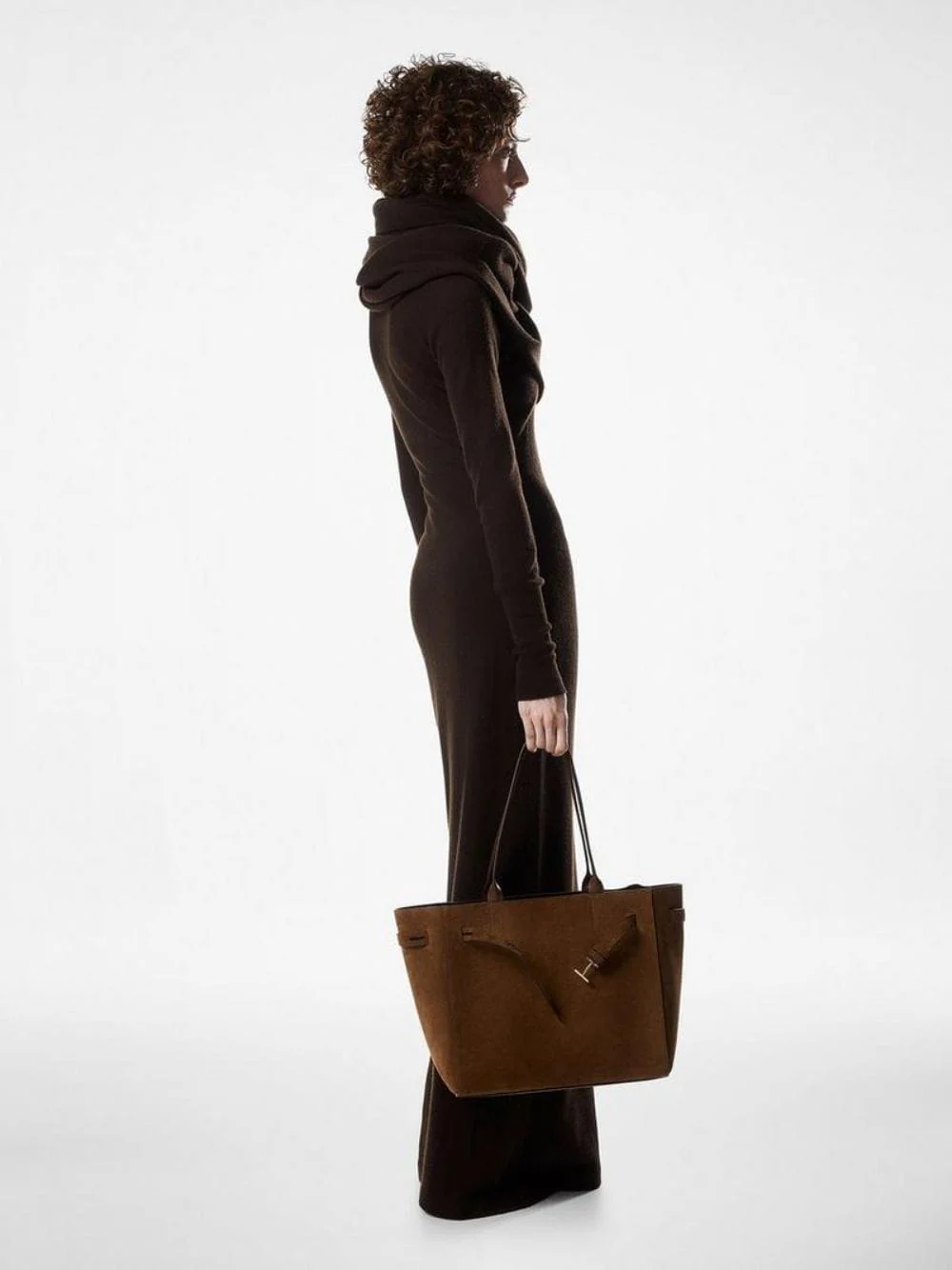 Whisky Audrey Suede Medium Tote - Image 4