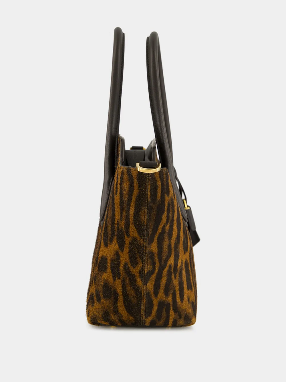 Whisky Brown Ocelot-Print Suede Bag - Image 5