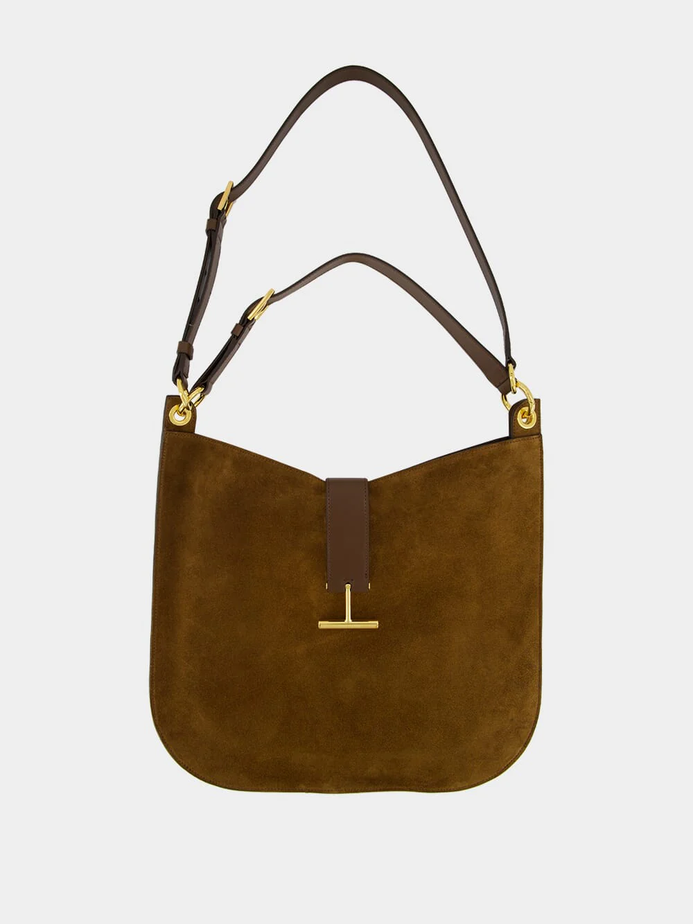 Whisky Brown Suede Leather Tara Large Crossbody - Image 2