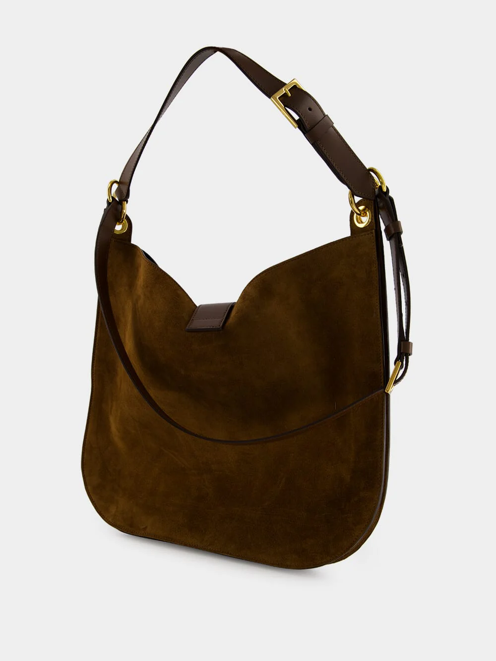 Whisky Brown Suede Leather Tara Large Crossbody - Image 4
