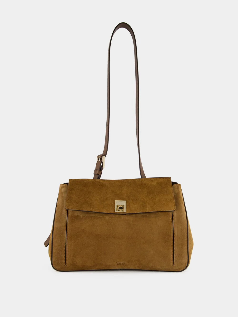 Whisky Brown Suede Medium Besace - Image 2
