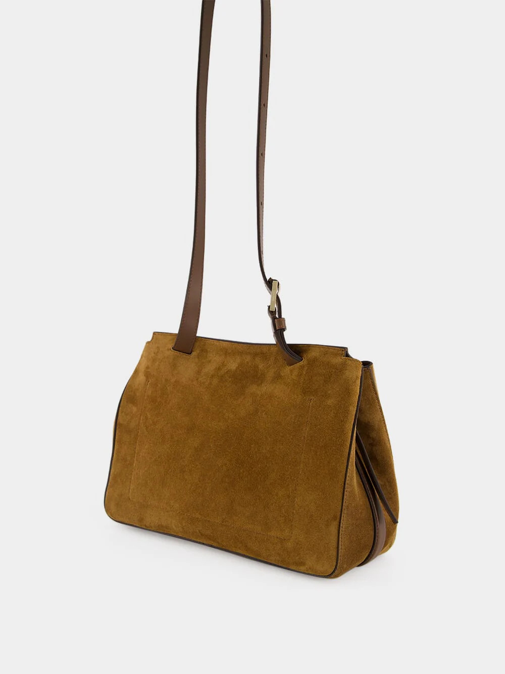 Whisky Brown Suede Medium Besace - Image 5