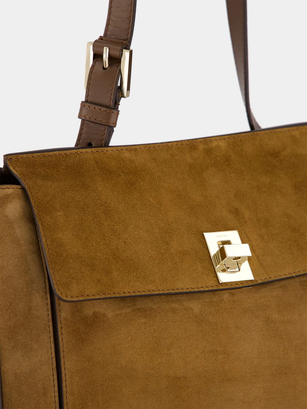 Whisky Brown Suede Medium Besace - Image 7