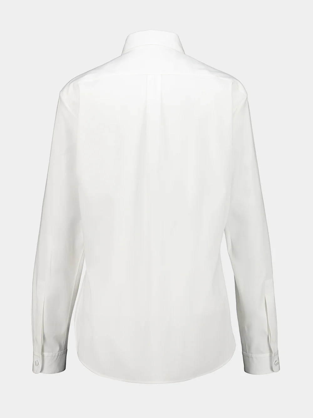 White and Black Lace-Detail Shirt - Image 2