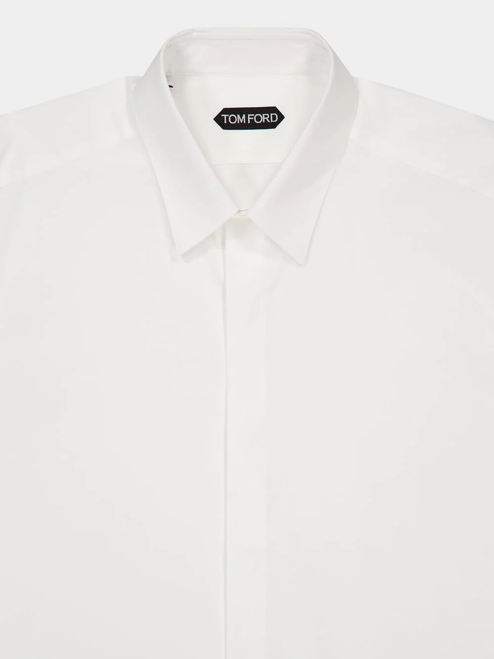 White Classic Cotton Shirt - Image 3