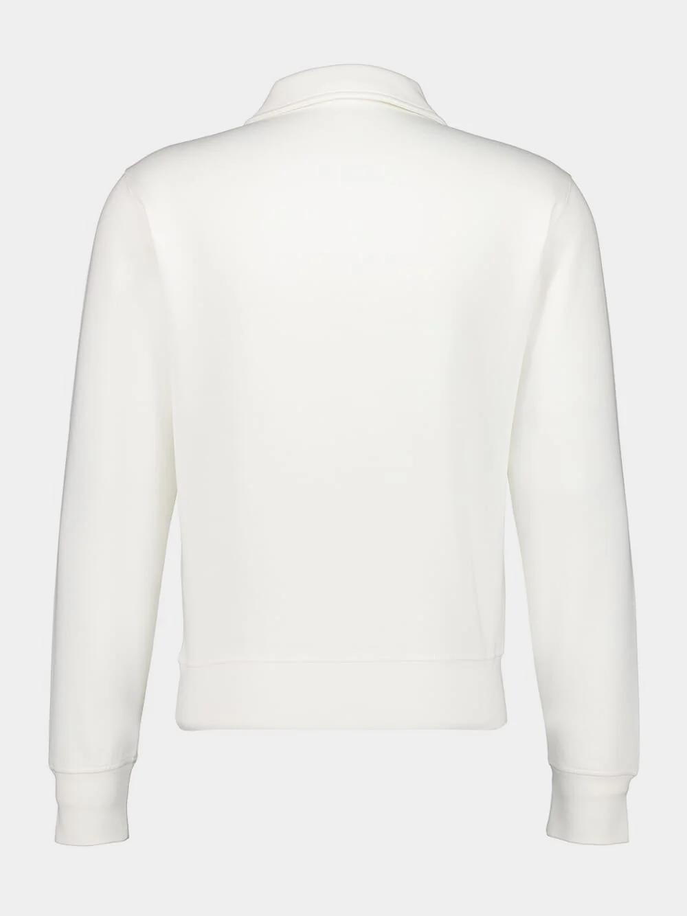 White Zipped Neck Rugby Jacket - Image 2