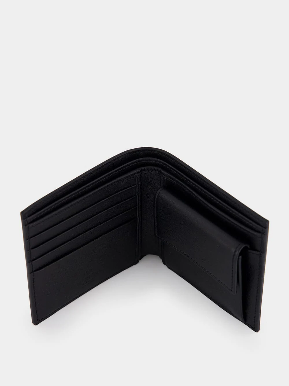 Black Mini Signature Billfold Wallet - Image 3