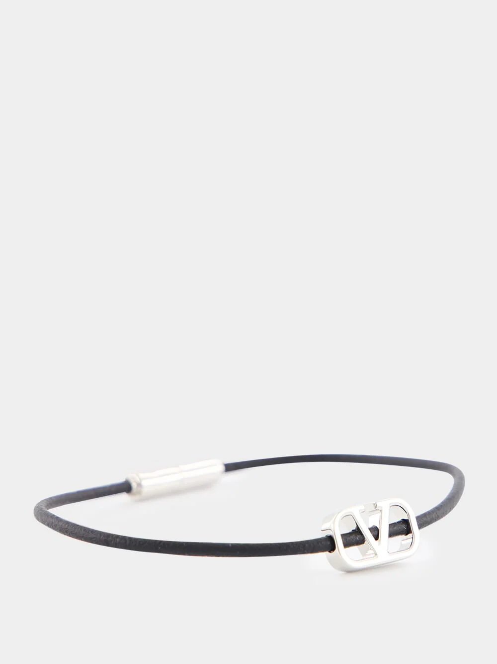 Leather Cord Bracelet with Logo - Image 3