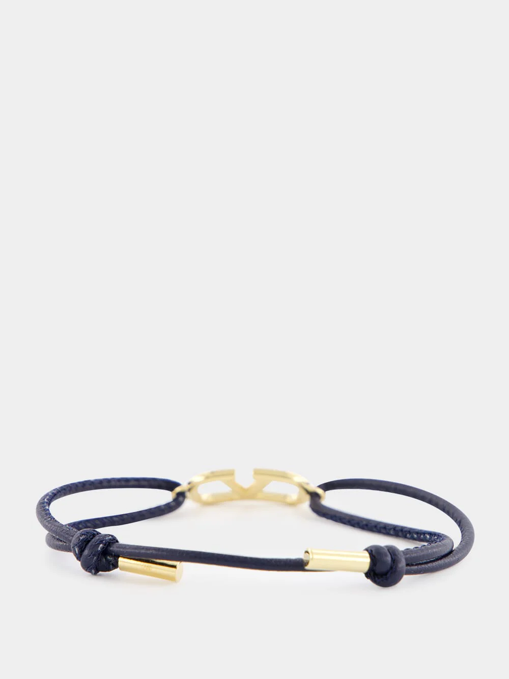 Navy VLogo Signature Nappa Bracelet - Image 2