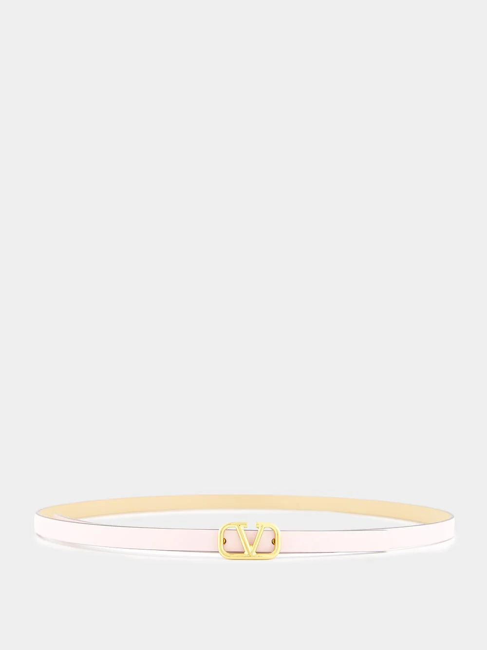 Rose and Cappuccino Reversible VLogo Signature 10mm Belt