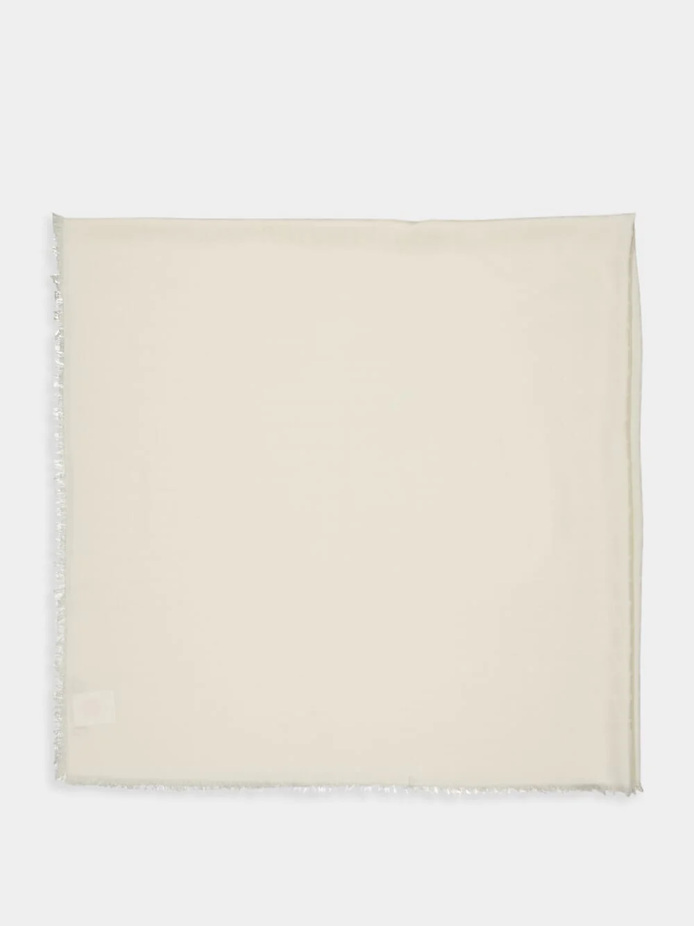 Toile Iconographe Ivory Wool-Silk Shawl - Image 4