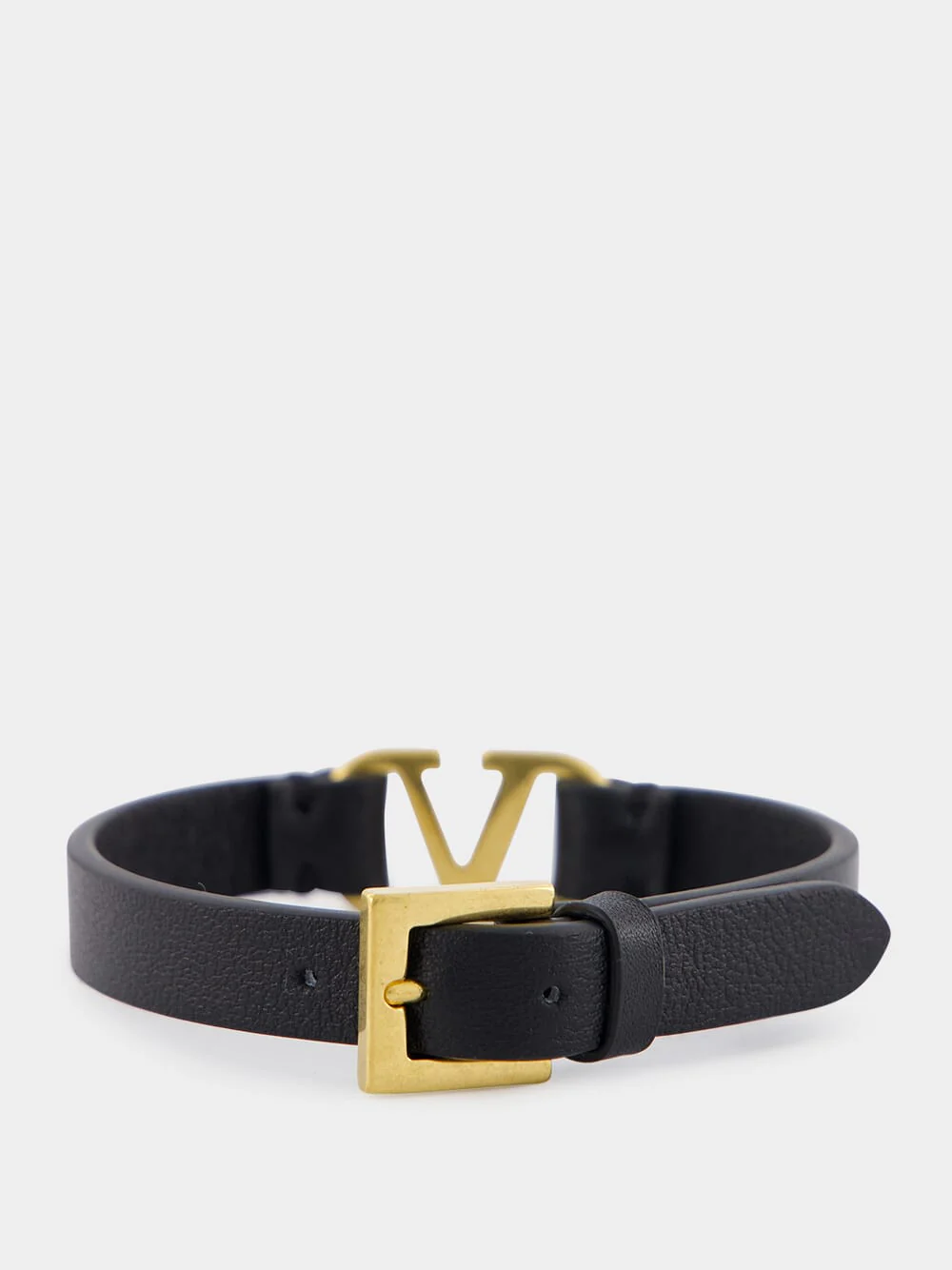 VLogo Signature Leather Bracelet - Image 2