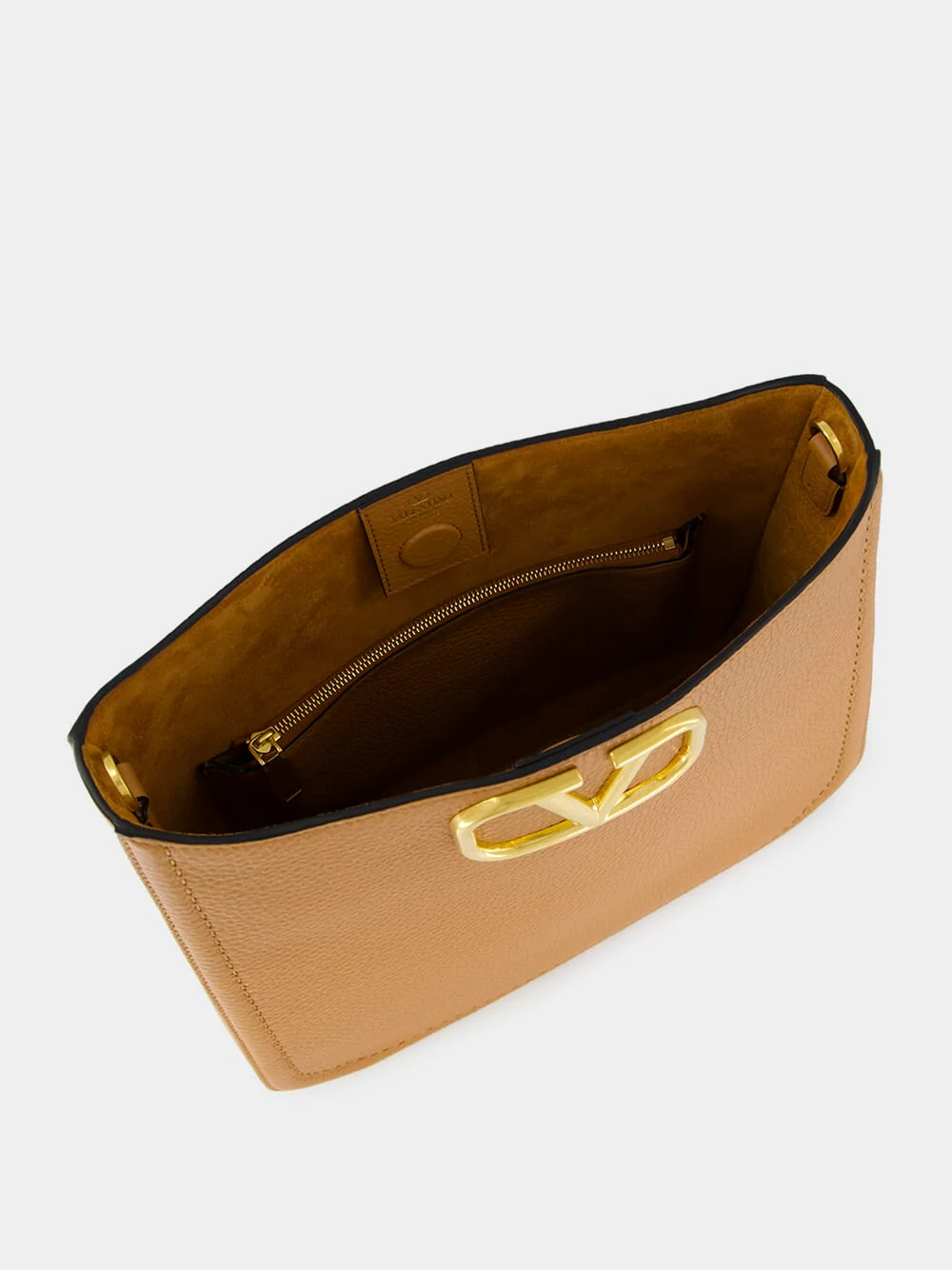 Almond Brown Hobo Shoulder Bag - Image 6