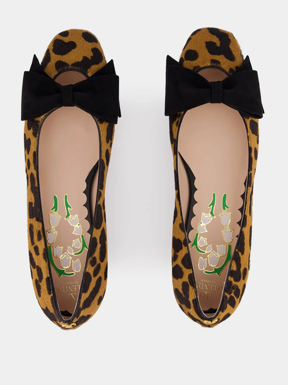 Animal Print Bow Ballerina Flats - Image 4
