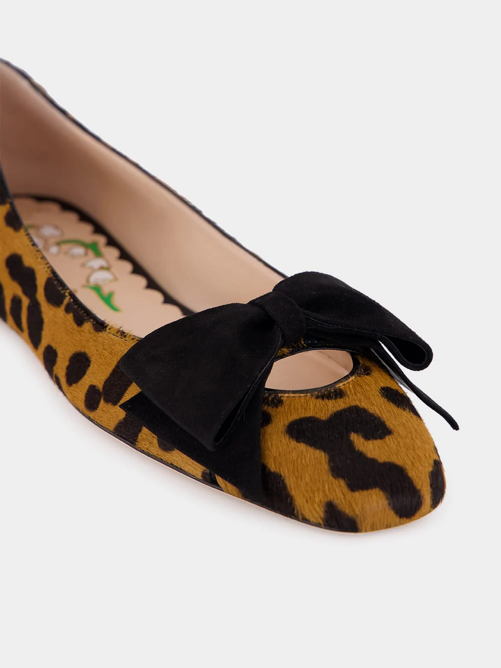 Animal Print Bow Ballerina Flats - Image 7