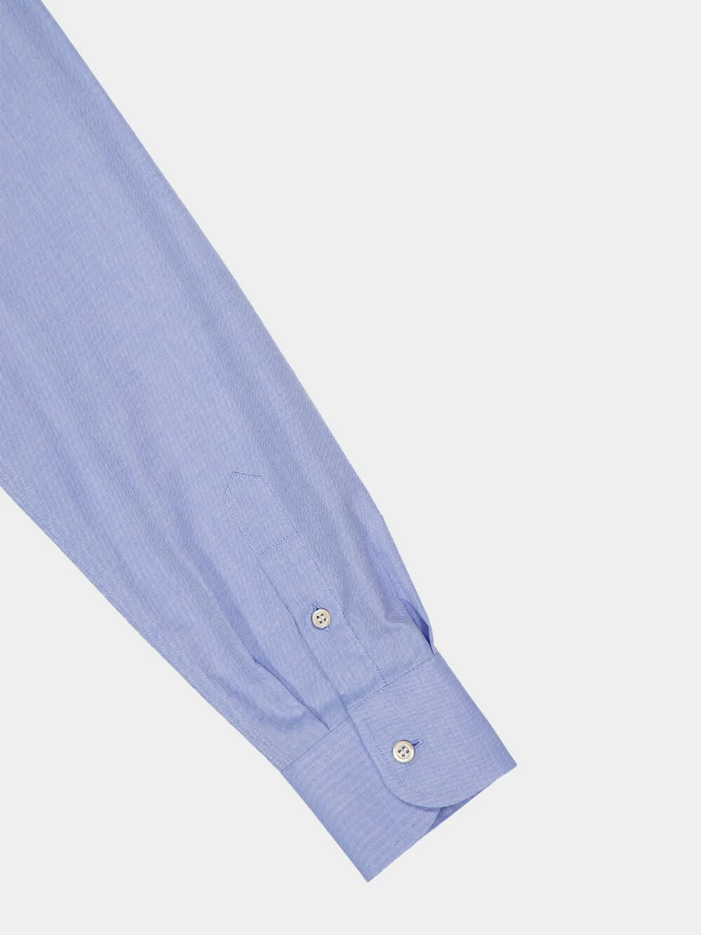 Azure Oxford Cotton Shirt with Vlogo - Image 4