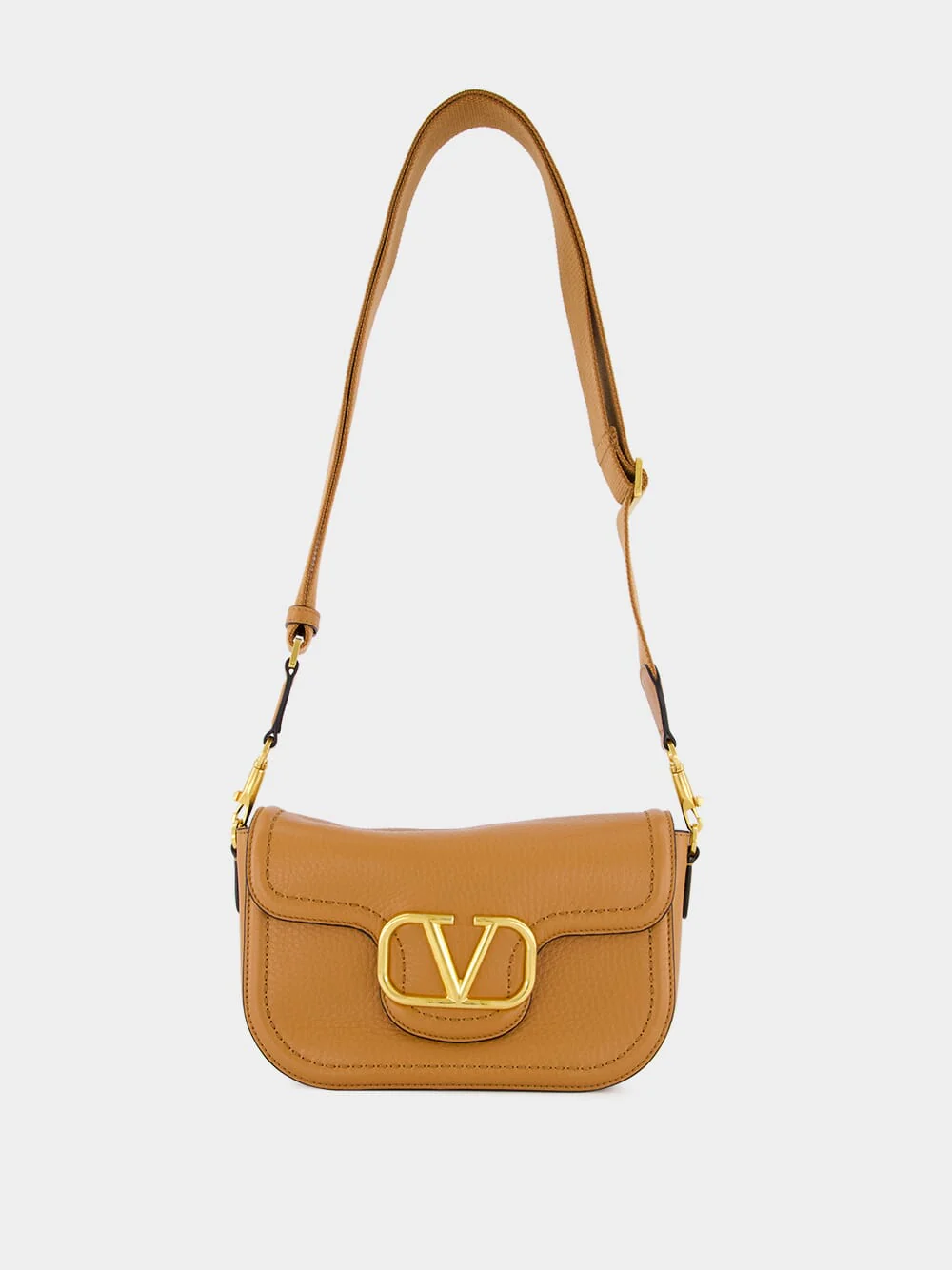 Alltime Almond Grainy Calfskin Shoulder Bag - Image 2