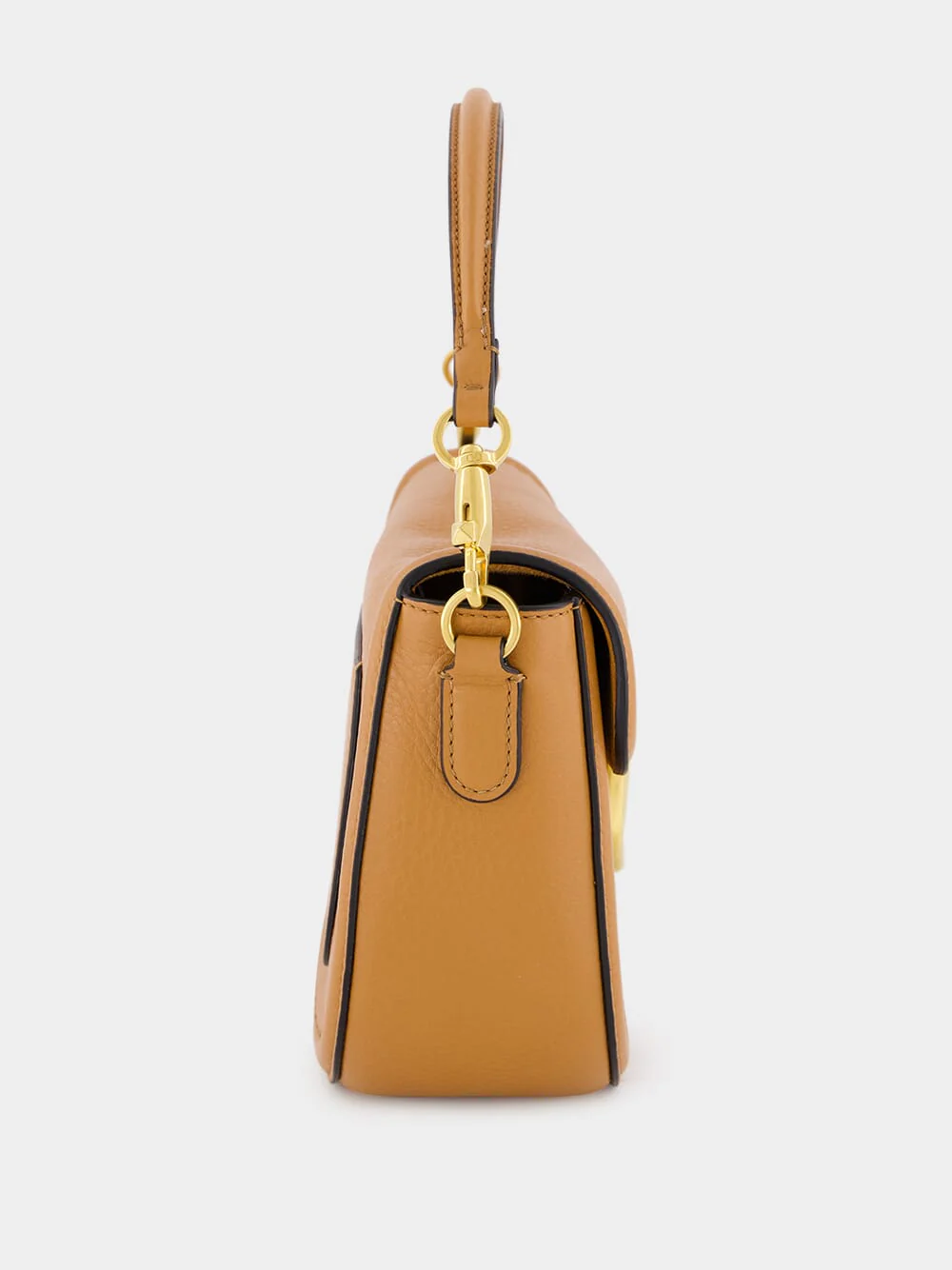 Alltime Almond Grainy Calfskin Shoulder Bag - Image 4
