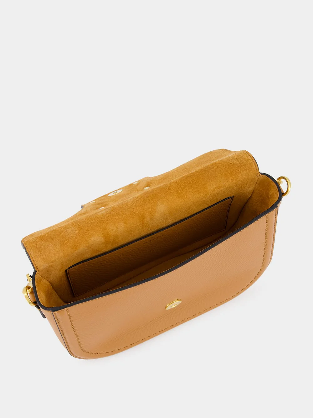 Alltime Almond Grainy Calfskin Shoulder Bag - Image 6