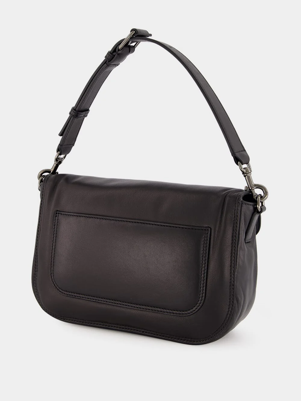 Black Shoulder Bag Alltime Rubber Logo Nappa - Image 6