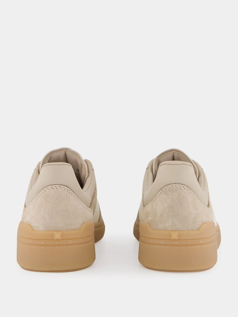 Beige Calf Leather Sneakers - Image 5