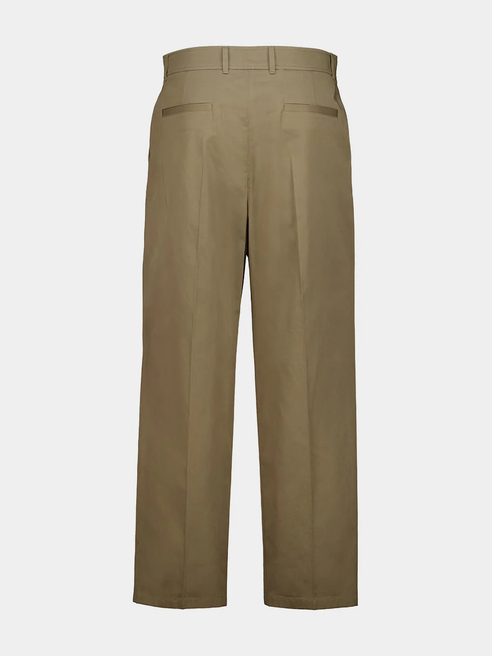 Beige Cotton Gabardine Chino Trousers - Image 2