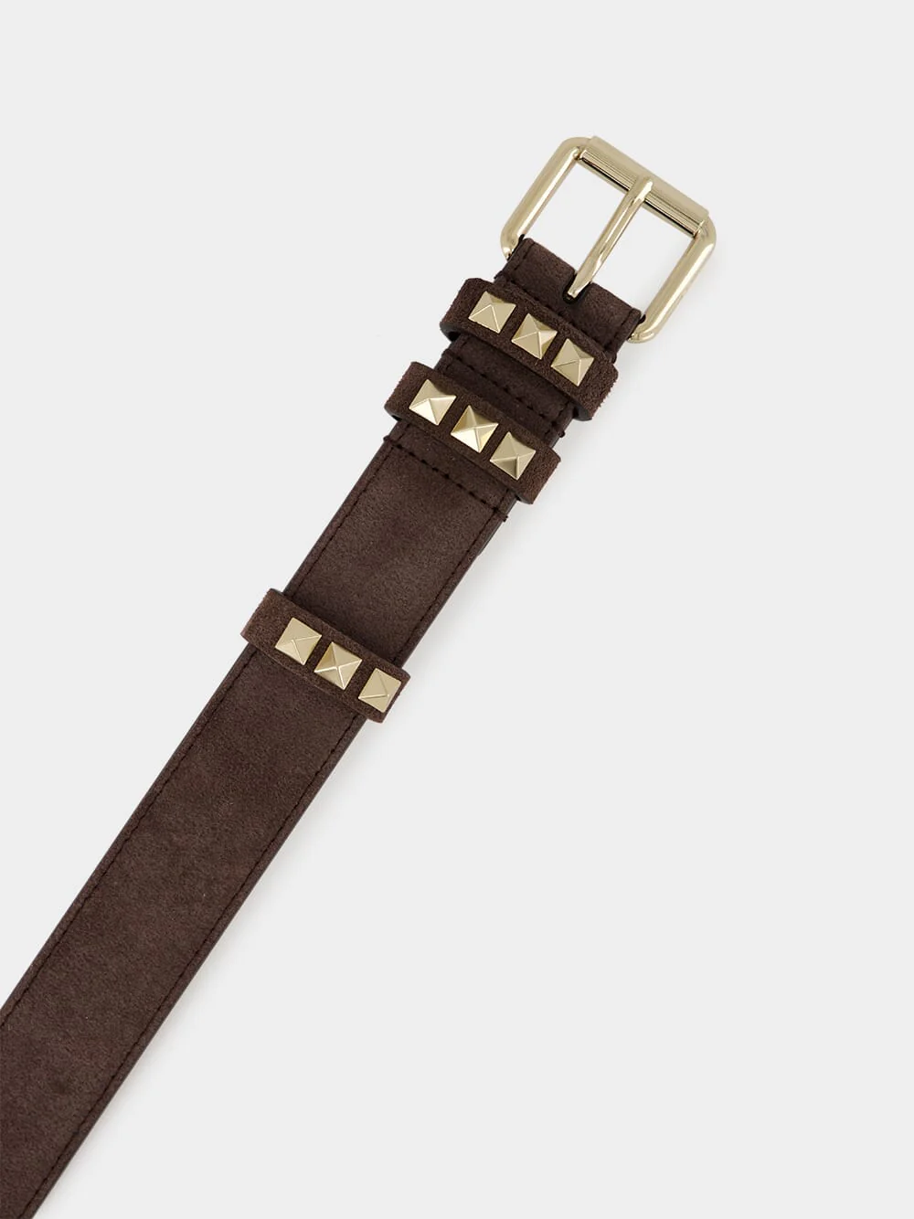 Ebony Rockstud Suede Belt - Image 3