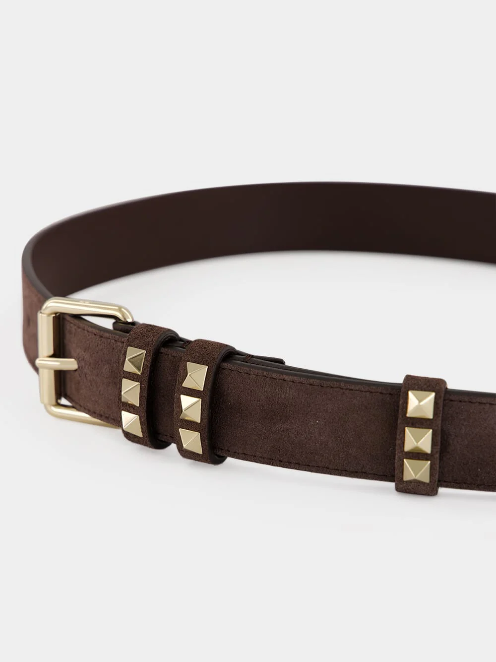 Ebony Rockstud Suede Belt - Image 4