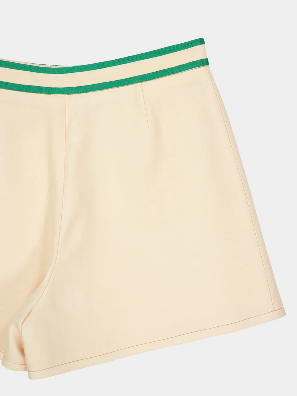 Betulla and Green Crepe Shorts with V Pockets - Image 4