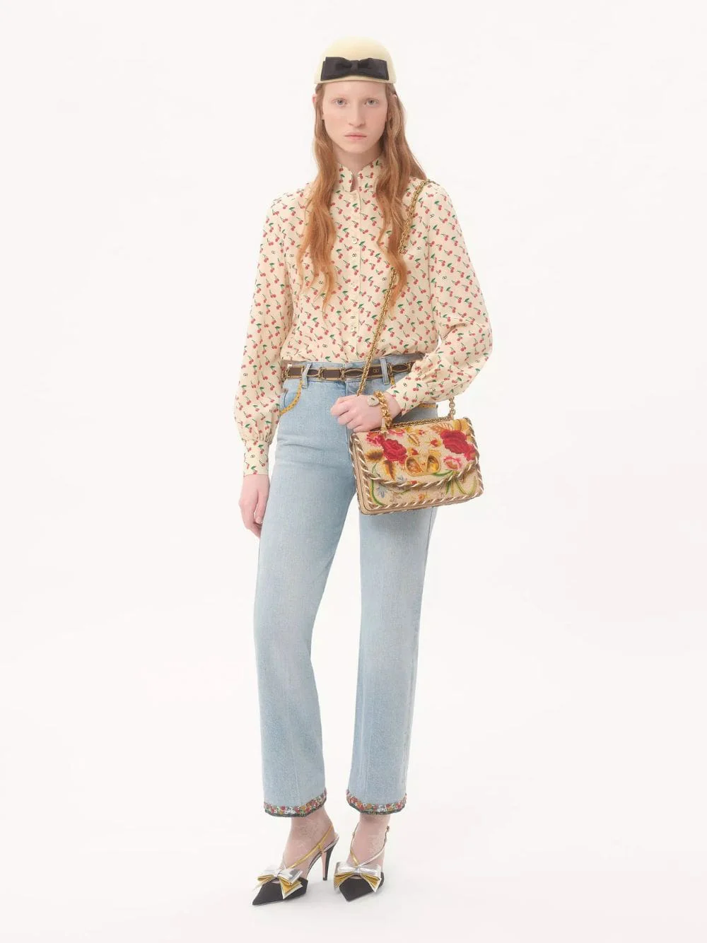 Birch Cherryfic Silk Crepe Shirt
