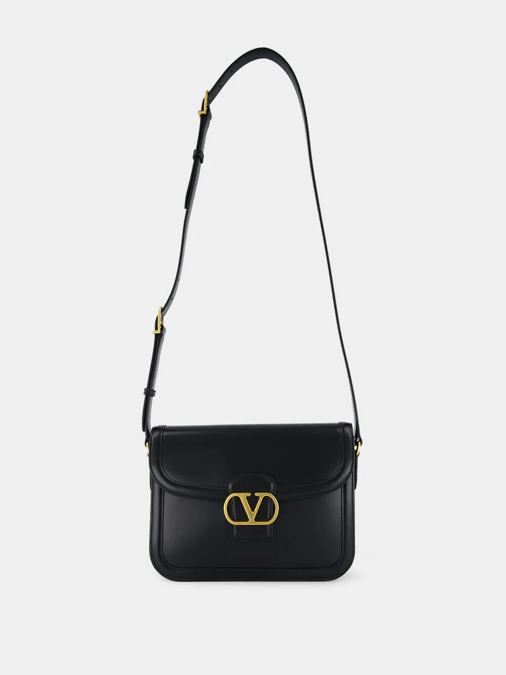 Black 9to5 Smooth Calfskin Shoulder Bag - Image 3
