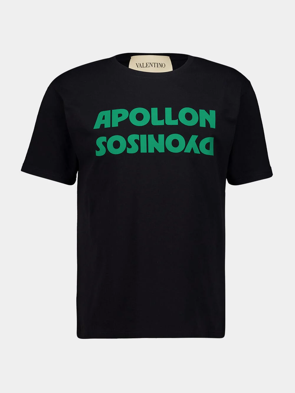 Black and Green T-Shirt with Apollon/Dyonisos Print - Image 2
