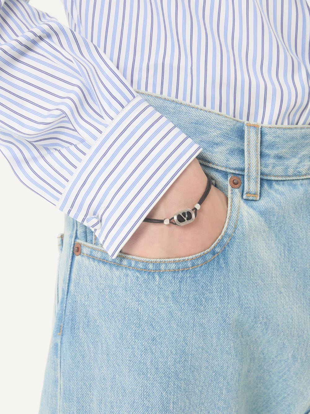 Black and Silver Ovalette Bracelet