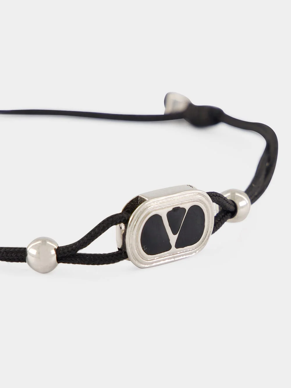 Black and Silver Ovalette Bracelet - Image 4