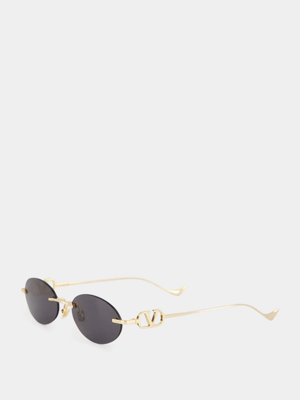 Black Bejewelled Metal Sunglasses - Image 3