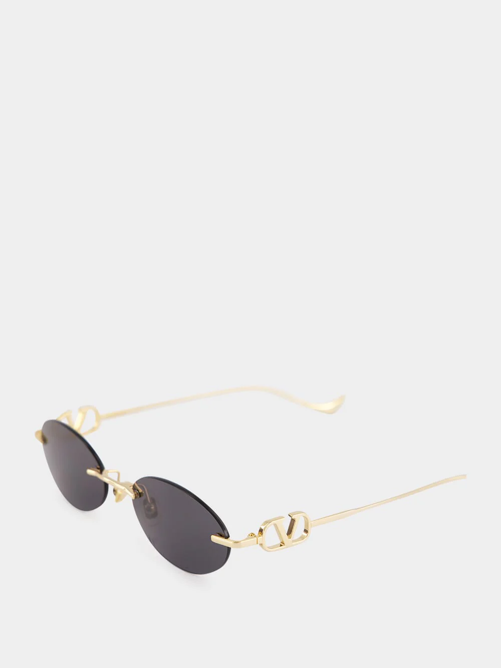 Black Bejewelled Metal Sunglasses - Image 4